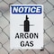 Signmission Argon Gas OSHA Notice Sign, Plastic, 7in W x 10in L, 2PK OS-2PACK-NS-P-710-V-10174 - alternate 6